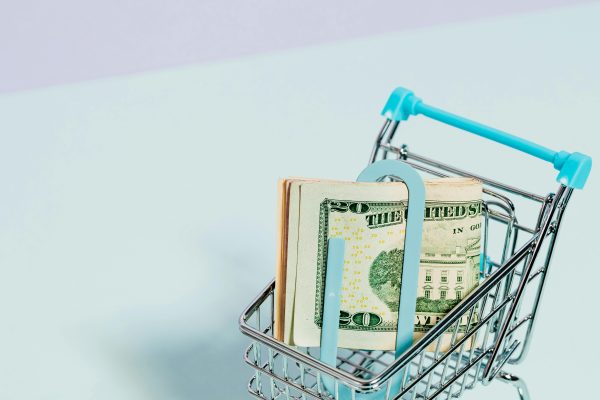 Image of money in a trolley