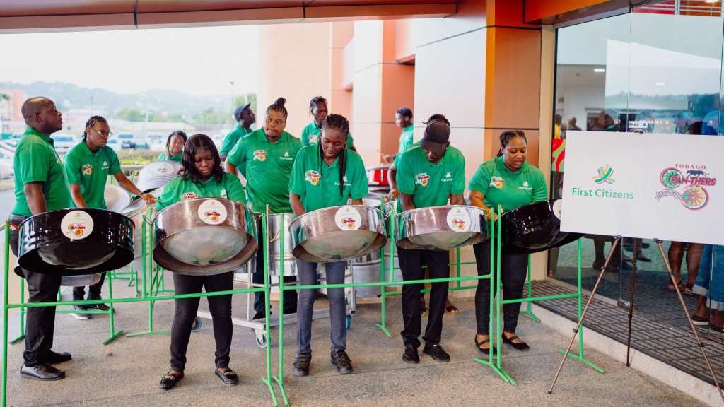 Tobago Pan-Thers performing at the Opening of the Tobago Heritage Festival