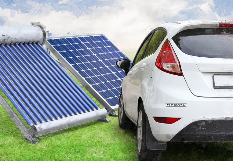 Solar system and hybrid vehicle with a green energy loan from First Citizens