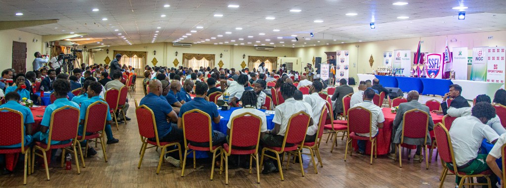 Attentive audience at the Secondary Schools Football League 2023 prize giving