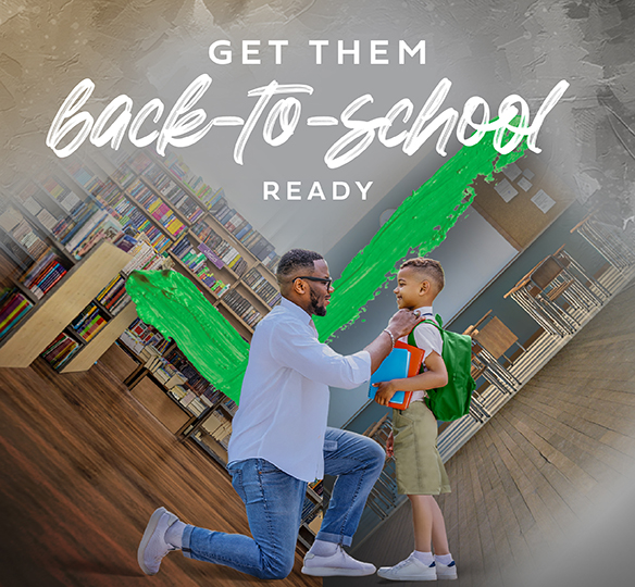 Back to School image of father and son